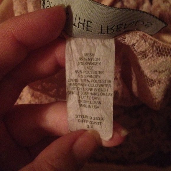 Pinup Style Baby Pink Lace & Mesh A-Line Dress - Picture 11 of 14